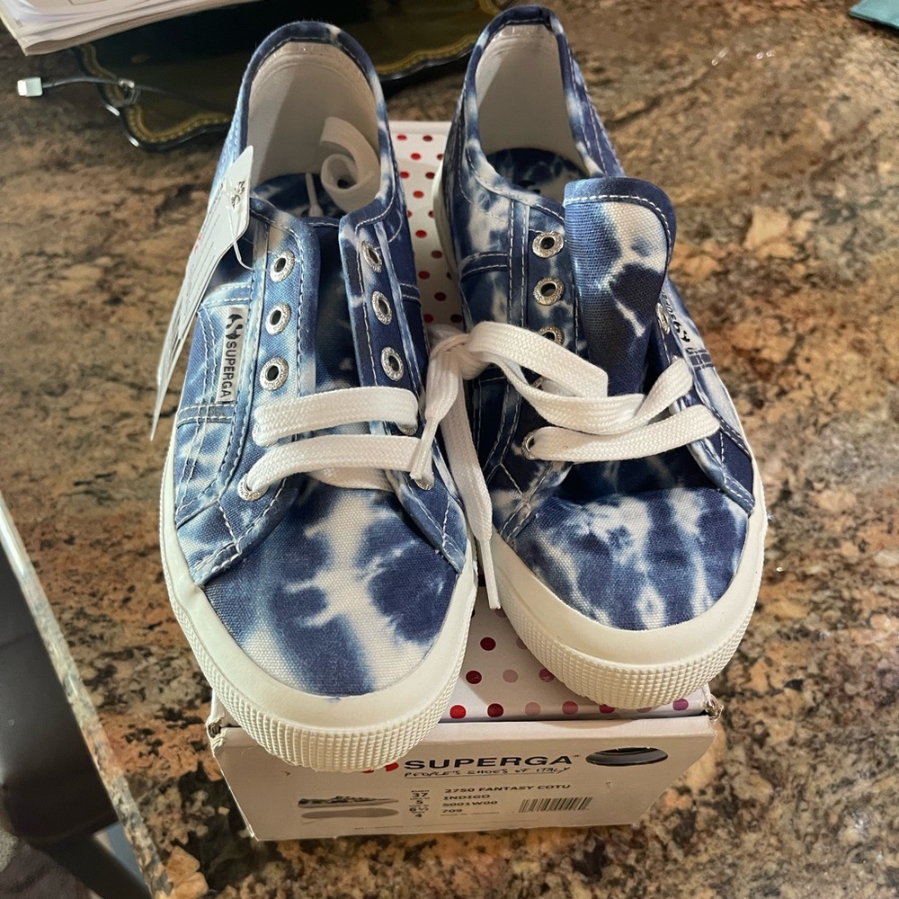 Superga Italian tennis shoes.